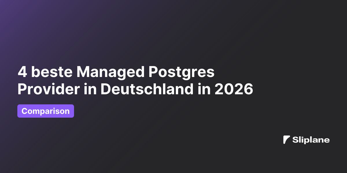 4 beste Managed Postgres Provider in Deutschland in 2026