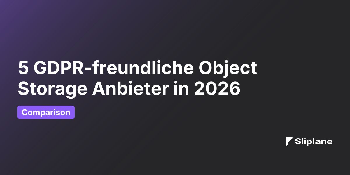 5 GDPR-freundliche Object Storage Anbieter in 2026