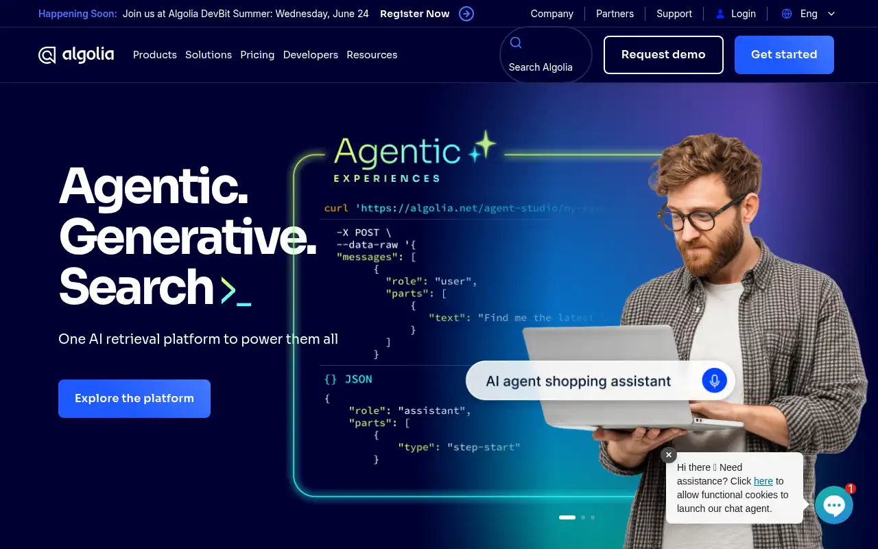 Algolia Landing Page