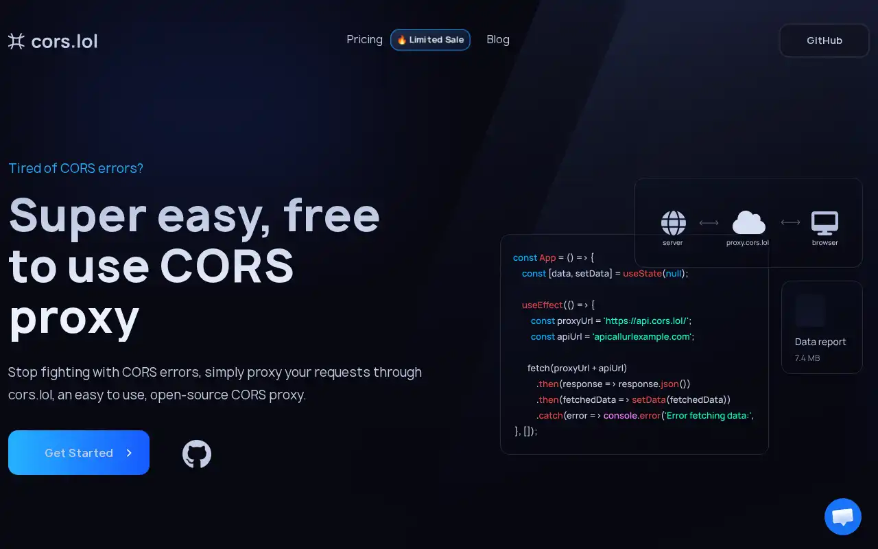 CORS.lol Landing Page