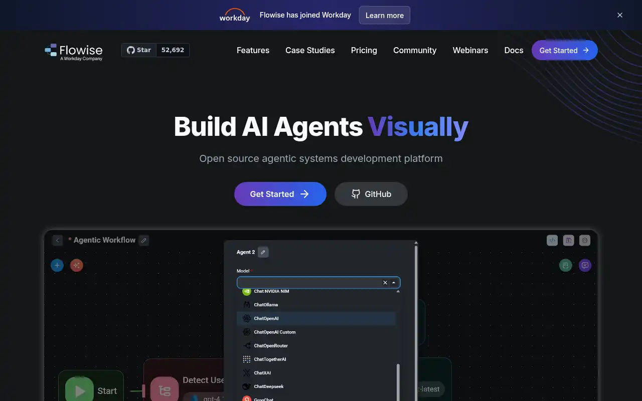 Flowise Landing Page