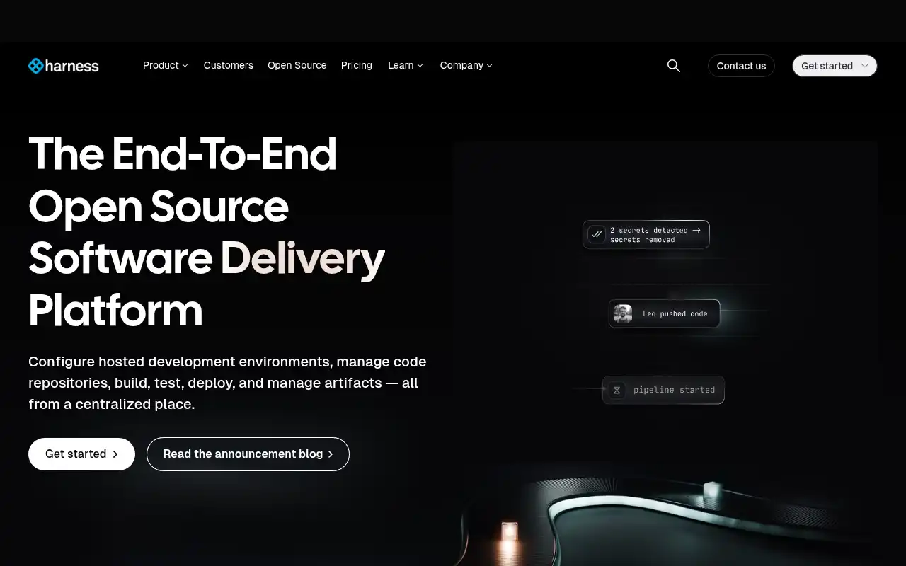 Gitness Landing Page