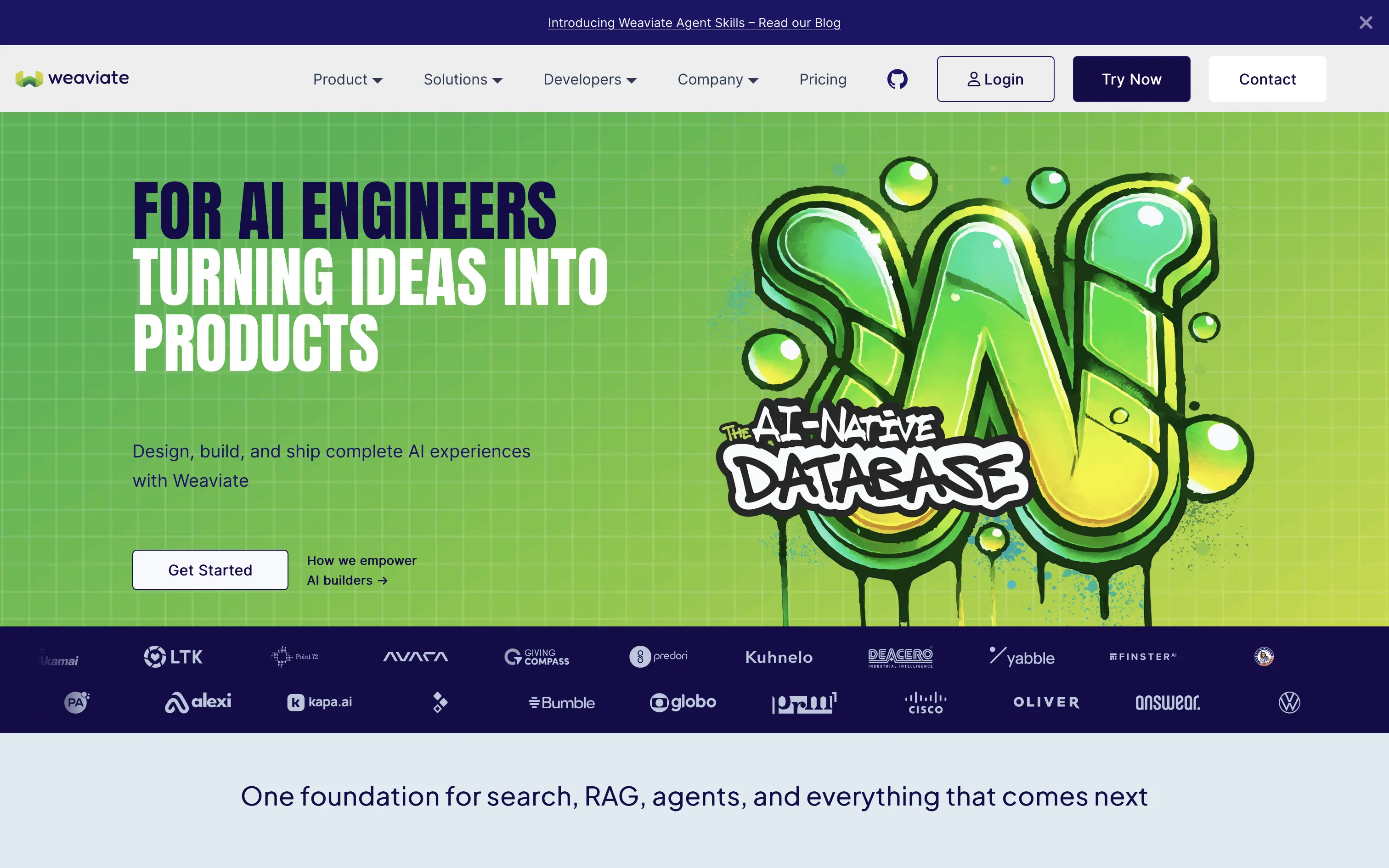 Weaviate Landing Page